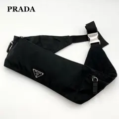 ゆう様専用✨ PRADA ボディバッグ 黒 テスートナイロン 三角ロゴ 男女