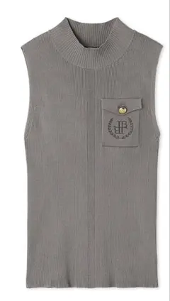 LILY BROWN ポケットディティールリブニットトップス