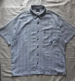 00s Patagonia シアサッカー 半袖シャツ メキシコ製 パタゴニア Lのサムネイル