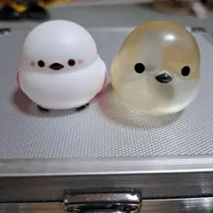 シマエナガ　ソフビ　２個セット