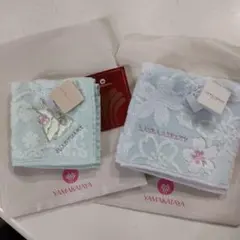 ★LAURA ASHLEY 桜柄、ジルスチュアートハンカチ2枚セット