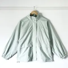 【今だけ大特価・美品】アディダス 防寒アウター ナイロンジャケット M 白 薄緑