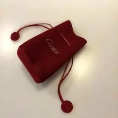 Cartier ベルベットポーチ 赤