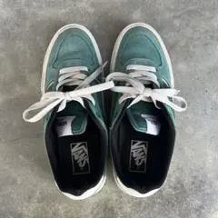 Vans 緑色 スエード スニーカー