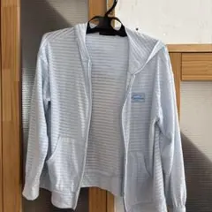 lovetoxic 水色ストライプパーカー Mサイズ