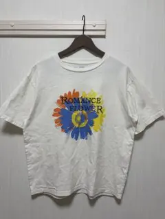 INHERIT ROMANCE FLOWER プリントTシャツ ホワイト