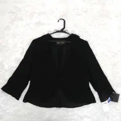 未使用タグ付き 東京ソワール ジャケット ボレロ ブラックフォーマル フリル Lのサムネイル