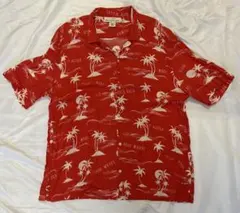 H&M L.O.G.G. アロハシャツ レッド 総柄 XLのサムネイル