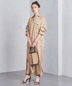 専用 ユナイテッドアローズ セットアップ イエロー リネン スキッパー 