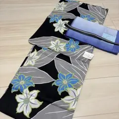 新品 呉服屋 凛・粋モダン！大人上品なカトレア 夏着物 浴衣3点セット