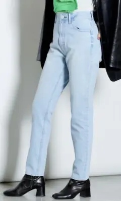 【YANUK/ヤヌーク】ハイウエスト スリムテーパード デニムパンツ RUTH