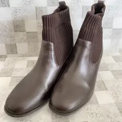 LEPSIM レプシム　ショートブーツ　ダークブラウン　L サイドゴア