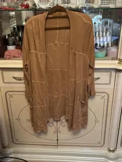 #120 LANCEL ベージュ カーディガン 長袖のサムネイル