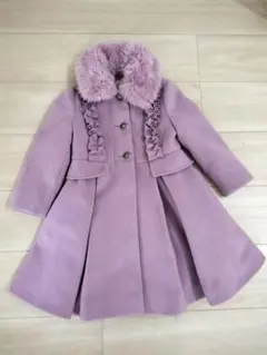 MONSOON ラベンダー コート 3-4歳