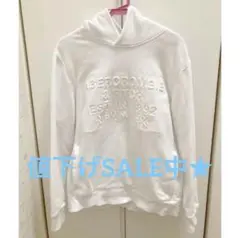 Abercrombie&Fitch / エンボスロゴ パーカー ホワイト S