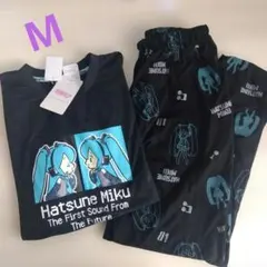 新品タグ付き☆初音ミク　ルームウェア　パジャマ　М　長袖　長ズボン　薄手