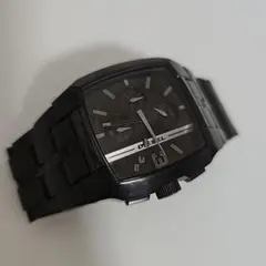 DIESEL ディーゼル ブラック クロノグラフ メンズ 腕時計 ジャンク品