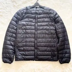 モンベル　大きいサイズ　美品　黒　軽量　スペリオダウン　ラウンドネックジャケット