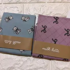 【新品未使用品】milk latteシーチング50cm 2枚セット はぎれ