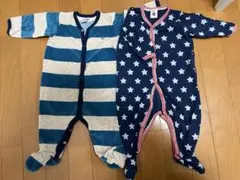プチバトー　ロンパース 2点セット