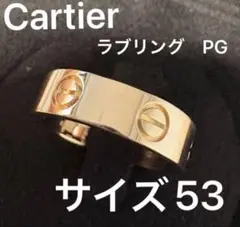 【極美品】カルティエ ラブリング MM ピンクゴールド　サイズ53 純正箱付のサムネイル