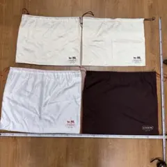 正規店 COACH 巾着袋 保存袋 4枚セット