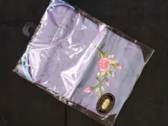 【未使用】オーロラ生地花柄　マチ付き　巾着袋 小物入れ
