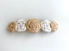 水引バレッタ✯*・花笑み✯*・ピンク