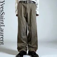 Yves Saint Laurent ブラウンフレアカーゴパンツ 2025年最新】Yves Saint Laurent カラー：ブラウン系 スラックス