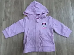 ミニーマウス フード付きパーカー ピンク