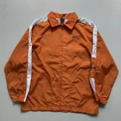 90's NIKE ナイキ　ナイロンジャケット　オレンジXLサイズ