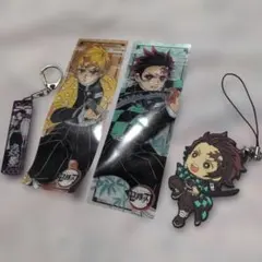 鬼滅の刃 しおり キーホルダー 炭治郎 胡蝶しのぶ 善逸