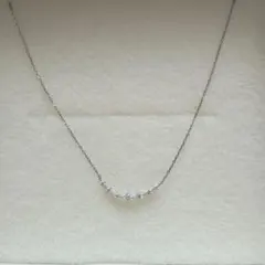 プラチナダイヤモンドラインネックレス0.14ctプラチナ950