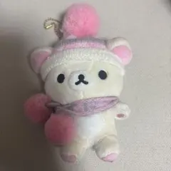 ホワイトベア ぬいぐるみ ニット帽・マフラー付き - メルカリ
