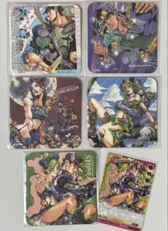ジョジョの奇妙な冒険　アートコースター　5枚