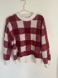 GELATO PIQUE 赤と白のチェック柄ルームウェア