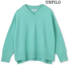 【未使用試着のみ】UNFILO 今季商品 カシミヤ混ニット ミントグリーンXL