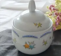 蓋付き シュガーポット 陶製 容器 昭和 レトロ ノリタケ Noritake◎