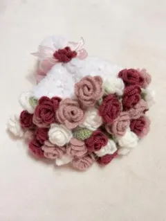 ブーケブランケット(薔薇)花束ブランケット　フラワーブランケット　インテリア