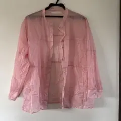 bohmalピンク 長袖シャツ