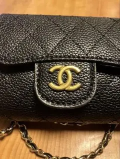 【非売品】CHANEL シャネル ブラックレザー ショルダーバッグ