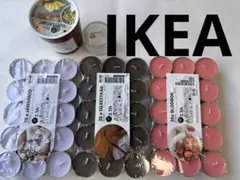 ⑦IKEAアロマキャンドルお得セット大1小30個ホルダー付　期間限定　いちご