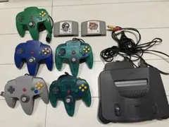 NINTENDO64 本体 コントローラー5個 ソフト2本セット