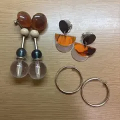 イヤリング3点セット