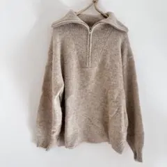 サマンサモスモス ハーフジッププルオーバー