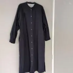 無印良品　スタンドカラーワンピース