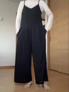 MOUSSY ブラック サロペットのサムネイル