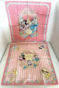 『 2枚まとめ売り 』ディズニー プリンセスデイズ ハンカチ Princess