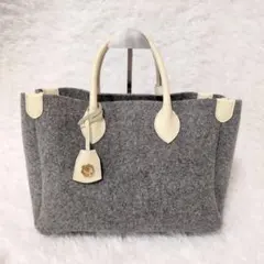 【美品】TOPKAPI TREASURE　トプカピ フェルトレザー トートバッグ