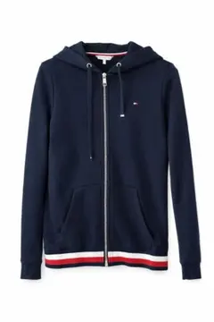トミーヒルフィガー ジップアップパーカー ネイビー